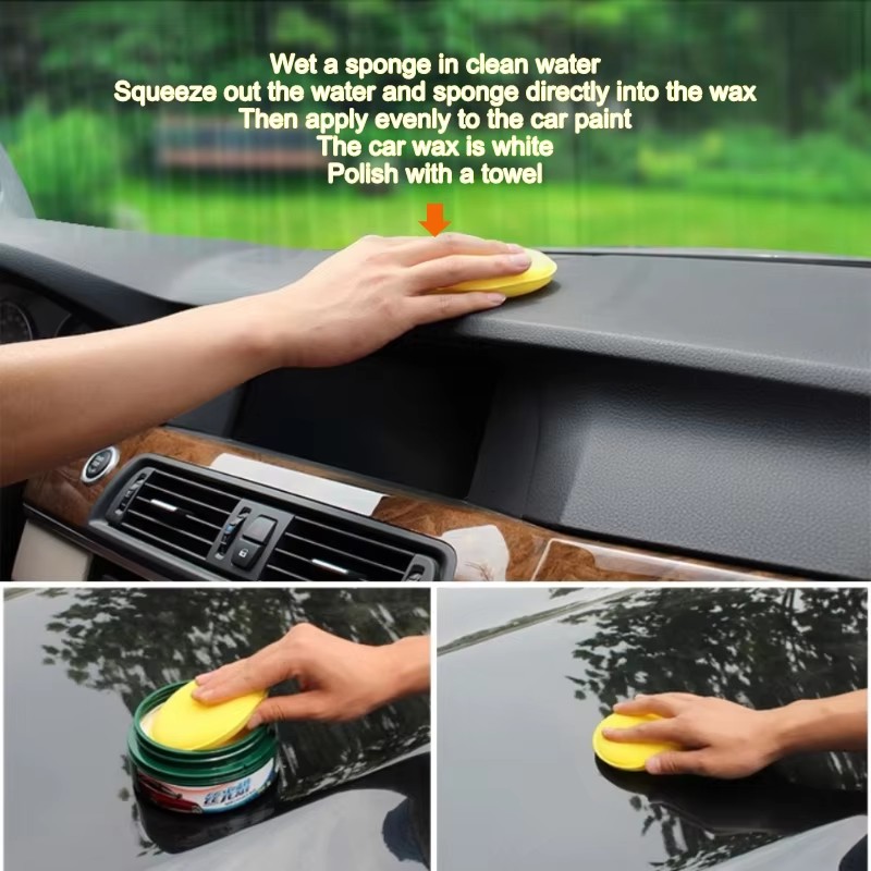 Wax Applicator Pad - Auto-Detailing Pflegewerkzeug Grau 12-teilig Auto-Schaumstoffschwamm Wachs-Applikator