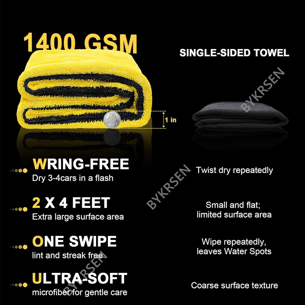 1400GSM Übergroßes Mikrofaser- – Microfiber Towel Detailing Bewertung und Preis